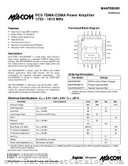MAAPSS0003TR datasheet pdf Tyco Electronics