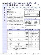 MAATSS0002TR datasheet pdf Tyco Electronics