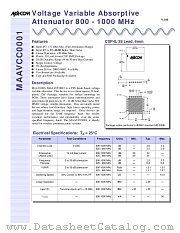 MAAVCC0001TR datasheet pdf Tyco Electronics