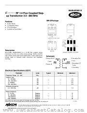 MABAES0015 datasheet pdf Tyco Electronics