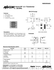MABAES0025 datasheet pdf Tyco Electronics