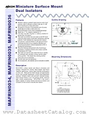 MAFRIN0036 datasheet pdf Tyco Electronics