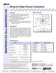 MAFRIN0126 datasheet pdf Tyco Electronics