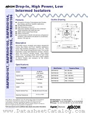MAFRIN0167 datasheet pdf Tyco Electronics