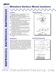 MAFRIN0204 datasheet pdf Tyco Electronics