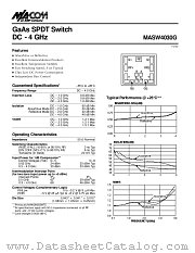 MASW4030G datasheet pdf Tyco Electronics