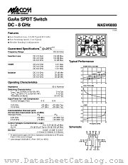 MASW8000 datasheet pdf Tyco Electronics