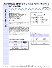 MASWSS0006 datasheet pdf Tyco Electronics