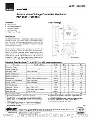 MLO81100-01960 datasheet pdf Tyco Electronics