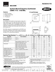 MLS9204-01745 datasheet pdf Tyco Electronics