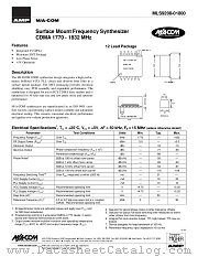 MLS9208-01800 datasheet pdf Tyco Electronics