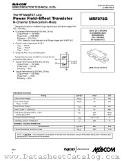 MRF275G datasheet pdf Tyco Electronics
