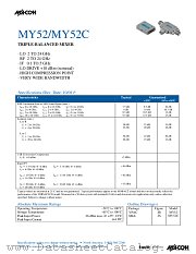 MY52C datasheet pdf Tyco Electronics