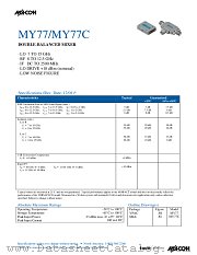 MY77C datasheet pdf Tyco Electronics