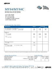 MY84 datasheet pdf Tyco Electronics