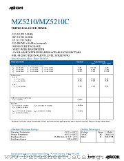 MZ5210 datasheet pdf Tyco Electronics
