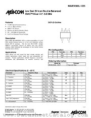 MA4EX580L-1225T datasheet pdf Tyco Electronics