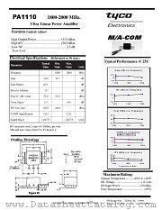 PA1110 datasheet pdf Tyco Electronics