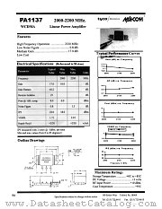 PA1137 datasheet pdf Tyco Electronics