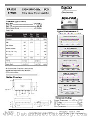 PA1151 datasheet pdf Tyco Electronics