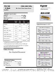 PA1182 datasheet pdf Tyco Electronics