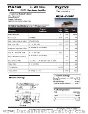 PAW-1026 datasheet pdf Tyco Electronics