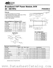PHA4000-2 datasheet pdf Tyco Electronics