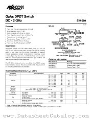SW-289PIN datasheet pdf Tyco Electronics