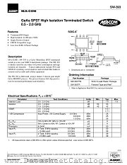 SW-393TR datasheet pdf Tyco Electronics