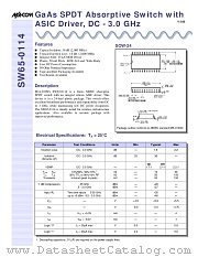 SW65-0114-TB datasheet pdf Tyco Electronics