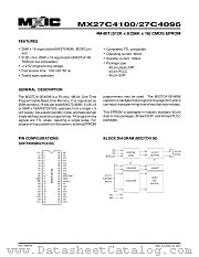 27C4100 datasheet pdf Macronix International