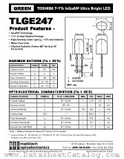 TLGE247 datasheet pdf Marktech Optoelectronics