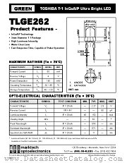 TLGE262 datasheet pdf Marktech Optoelectronics