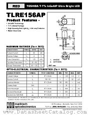 TLRE156AP datasheet pdf Marktech Optoelectronics