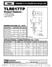 TLRE17TP datasheet pdf Marktech Optoelectronics