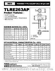 TLRE263AP datasheet pdf Marktech Optoelectronics