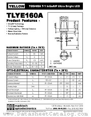 TLYE160A datasheet pdf Marktech Optoelectronics