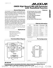 ADC0820 datasheet pdf MAXIM - Dallas Semiconductor