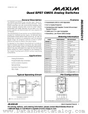 DG212 datasheet pdf MAXIM - Dallas Semiconductor