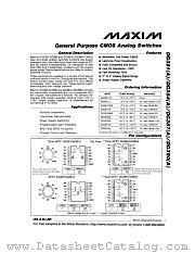 DG381A datasheet pdf MAXIM - Dallas Semiconductor