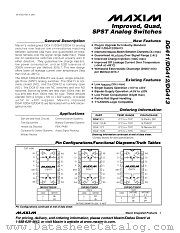 DG411 datasheet pdf MAXIM - Dallas Semiconductor