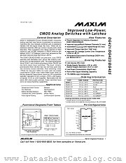 DG421 datasheet pdf MAXIM - Dallas Semiconductor