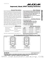 DG444 datasheet pdf MAXIM - Dallas Semiconductor