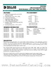 DS1050 datasheet pdf MAXIM - Dallas Semiconductor
