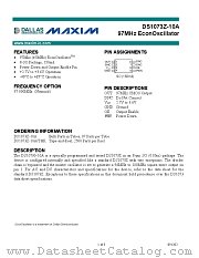 DS1073Z-10A datasheet pdf MAXIM - Dallas Semiconductor