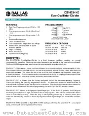 DS1075-IND datasheet pdf MAXIM - Dallas Semiconductor