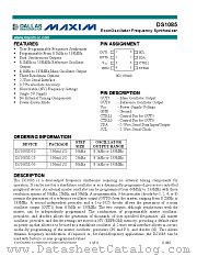DS1085 datasheet pdf MAXIM - Dallas Semiconductor
