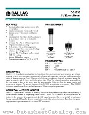 DS1233 datasheet pdf MAXIM - Dallas Semiconductor