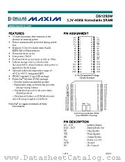 DS1250W datasheet pdf MAXIM - Dallas Semiconductor