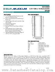DS1258W datasheet pdf MAXIM - Dallas Semiconductor